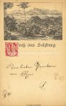 Litho &#8211; Salzburg &#8211; 1888