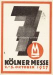 Messe Köln &#8211; 1927