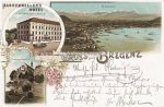 Litho Bregenz mit Schiffspost &#8211; 1898