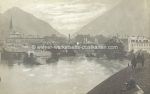 Lot mit 4 AK Bad Ischl Hochwasser &#8211; 1920 (eine AK fleckig)