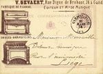 Gand Gevaert Fabrique de Pianos &#8211; 1874