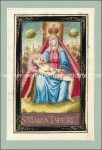 S. Maria Taferl, Gouache auf Pergament, RS Widmung, 18. Jh., 134 x 85 mm