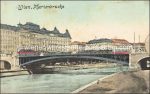 Mechanik Ziehkarte Wien Marienbrücke &#8211; um 1910