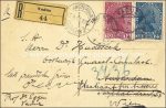 Reko AK Vaduz nach Amsterdam weiter nach Wien &#8211; 1918