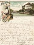 Lithokartenbrief &#8211; Achensee Mayers Gasthof &#8211; 1900