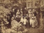 Gebrüder Thonet mit Familie &#8211; Foto auf Karton 27,7 x 28 cm &#8211; um 1890