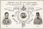 Mechanik Drehkarte Kaiser Franz Josef &#8211; 1910 deutsch