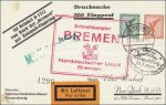 Katapultflug Schnelldampfer Bremen &#8211; 13.7.1929 (Haftspuren)