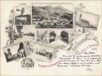 Riesenpostkarte Nevesinja Bosnien nach Wien mit Nachporto 1899