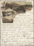 Lithokartenbrief Aussee &#8211; 1896
