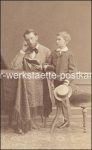 Hugo Feifalik mit Sohn &#8211; 2 CDV &#8211; um 1880