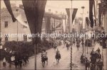 Kaiser Franz Josef in Teschen (3) 7.8.1890 und Marienbad (1) &#8211; um 1905 &#8211;  4 Fotos auf Karton &#8211; 19,2&#215;12,5 cm