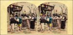 Stereofots Handkolorierte und Frühe &#8211; um 1860/1890 &#8211; 38 Stück ua chinesische Szenen Berufe und transparente Stereofotos