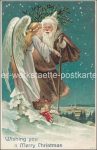Sammlung mit 605 Stück Weihnachten meist Prägekarten mit sehr vielen Weihnachtsmännern in sehr schöner Qualität &#8211; 1900/1930 &#8211; color/sw