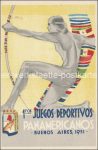 3 AK Buenos Aires Sportspiele &#8211; um 1951 &#8211; coloriert