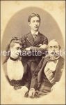 Napoleon III. Eugenie und Sohn &#8211; CDV um 1865 &#8211; leicht fleckig