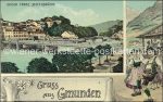Gmunden Postkarten Mustervorlage &#8211; um 1910
