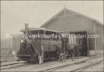 Kabinettfoto Eisenbahn Perchtoldsdorf &#8211; Foto Wolf &#8211; um 1900