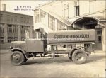 St. Pölten Strassenreinigung Automobil &#8211; um 1925 &#8211; Foto 227 x 169 mm