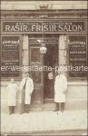 Fotokarte Wien Friseur Hlawacek &#8211; um 1915