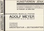 Ausstellung Kunstverein Jena &#8211; Adolf Meyer &#8211; 1926 (Walter Dexel)