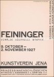 Ausstellung Kunstverein Jena &#8211; Feininger &#8211; Dexel &#8211; 1927