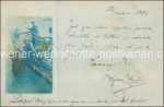 Fotokarte &#8211; Taucher Matrose &#8211; 1899 &#8211; koloriert