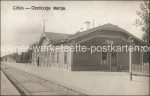 Fotokarte &#8211; Cesis Bahnhof &#8211; um 1920