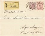 Rekobrief &#8211; Pergine nach Dänemark &#8211; 1894