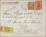Reko Salonich &#8211; 1 österr. Post nach Paris &#8211; 1911