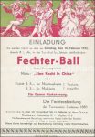 Lustenau Fechterball &#8211; 1933