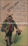 Holzkarte Graz &#8211; Lumpenball &#8211; um 1905