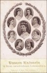 Kaiserin Elisabeth &#8211; Kabinettfoto mit 9 Porträts &#8211; um 1890
