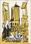 Litho &#8211; Bauhaus Ausstellung #2 &#8211; Lyonel Feininger &#8211; 1923