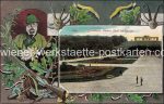 Lot 5 AK Jagd Ausstellung Wien &#8211; 1910 &#8211; color