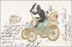 Prägekarte &#8211; Krampus &#8211; 1903