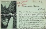 Litho &#8211; Riva Cascada Ponale &#8211; 1899