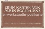 Set 10 AK A. Egger Lienz &#8211; Österr. Jugendrotkreuz Wien &#8211; um 1920 &#8211; color