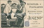 Set 25 Künstler-Postkarten &#8211; Jugend Serie ll &#8211; mit Umschlagblatt &#8211; 2x Christiansen &#8211; um 1900 &#8211; color