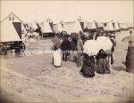 Belgien Ostende um 1885 &#8211; 6 Fotos 22 x 28 cm belebte Strandszenen