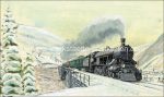 kkStB Serie 280 auf der Tauernbahn &#8211; Aquarell von Hans Peter Pawlik &#8211; color
