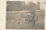 Fotokarte &#8211; Motorrad Wanderer &#8211; um 1915
