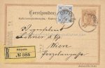 Rekokarte &#8211; Ottynia nach Wien &#8211; 1897
