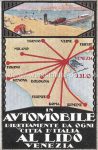 Klappkarte &#8211; Automobile al Lido &#8211; 1922