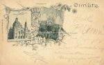 Olmütz &#8211; Tempel Synagoge mit Innenansicht &#8211; um 1898