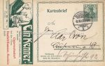 Inserentenkartenbrief Serie lll Mannheim &#8211; 1907