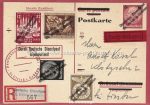 Deutsche Dienstpost Reko Express St. Ulrich &#8211; 1944