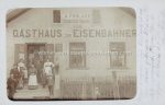 Fotokarte &#8211; Bruck a.d. Mur &#8211; GH zum Eisenbahner &#8211; 1910