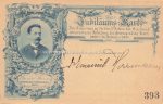 Jubiläumskarte &#8211; Unterschrift Herrmann &#8211; 1894