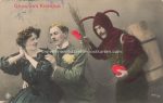 Fotokarte &#8211; Krampus koloriert &#8211; 1911